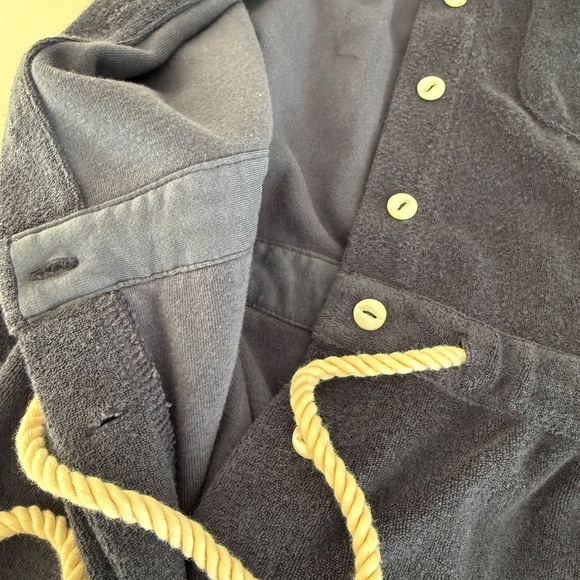 Alex Mill Terry Cloth Jumpsuit in Washed Navy Size S - Picture 4 of 7